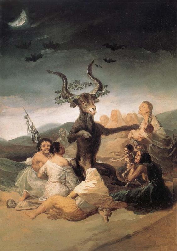 Francisco Goya L-Aquelarre Sweden oil painting art